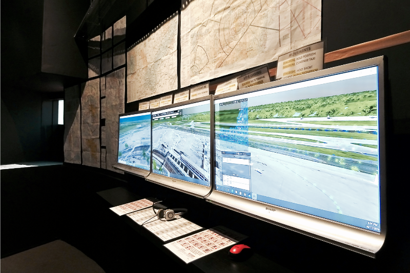 Aerovation's Flight School ATC Room