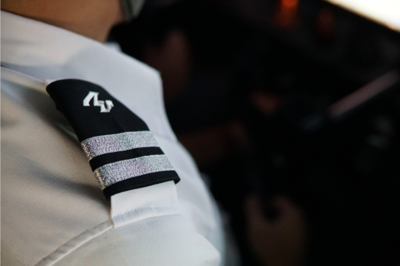 aviator with student rank