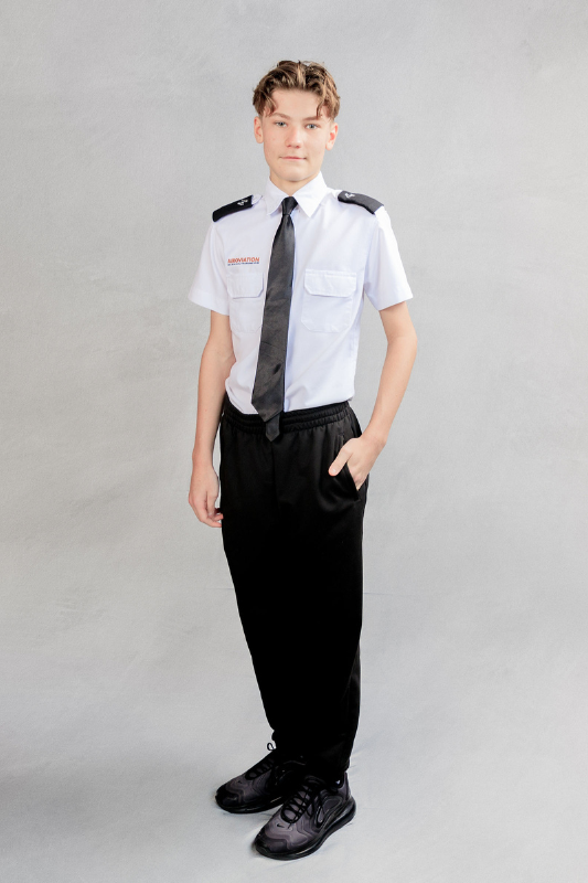 formal wearing young aviaton student