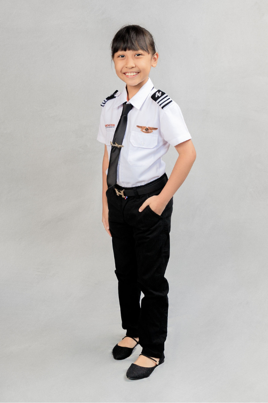 Smiling Female Junior Aviator Student
