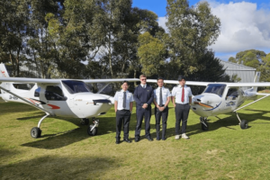 photo of captain and student before flight training