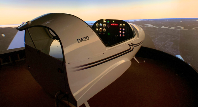 Aeroviation’s Diamond DA20 Flight Simulator